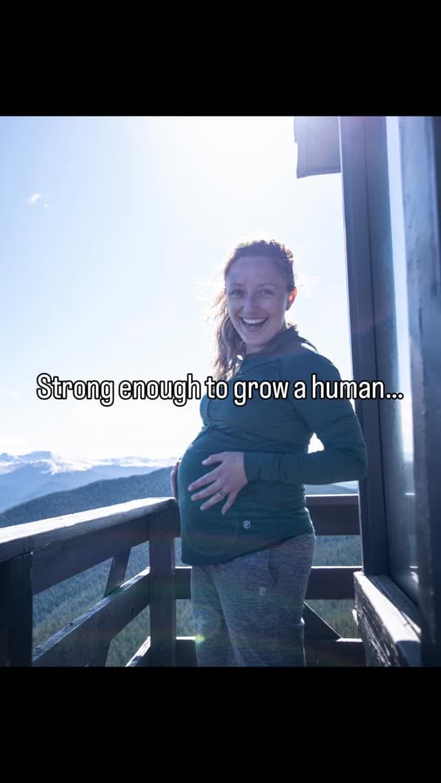 Aubrielle pregnant in the mountains — strong enough to grow a human